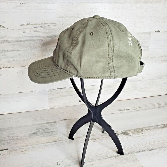 Baton Rouge Zoo Embroidered Tiger Logo Green Baseball Cap OSFM Adjustable Hat - Picture 2 of 7